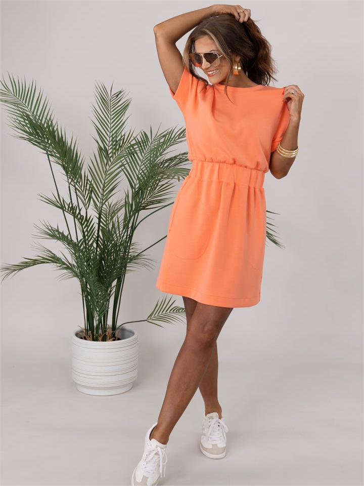 Shapeladies® AirEssentials Cinched T-Shirt Dress