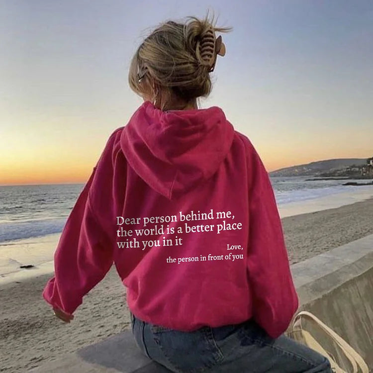 Shapeladies® Dear Person Behind Me Sweatshirt