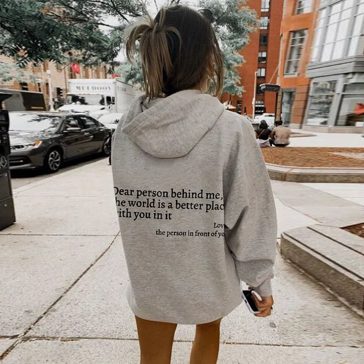 Shapeladies® Dear Person Behind Me Sweatshirt